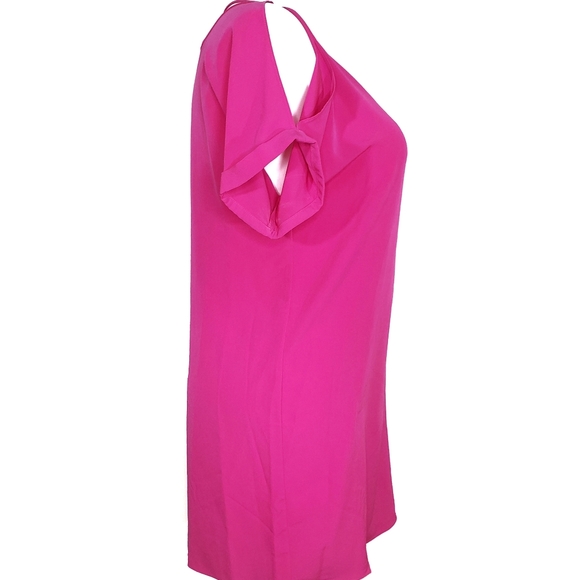 Metaphor Fuchsia Pink Cold Shoulder Dress Size Med - Picture 10 of 11